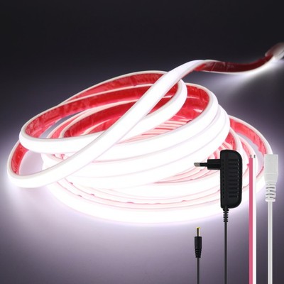 12V 24V Neon COB LED Streifen Stripe Band Leuchte Selbstklebend Wasserdicht IP68