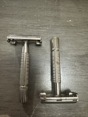 Two Gillette Flare Tip Super Speed Vintage Razors 1965 K1 And 1960 F4 USA Made