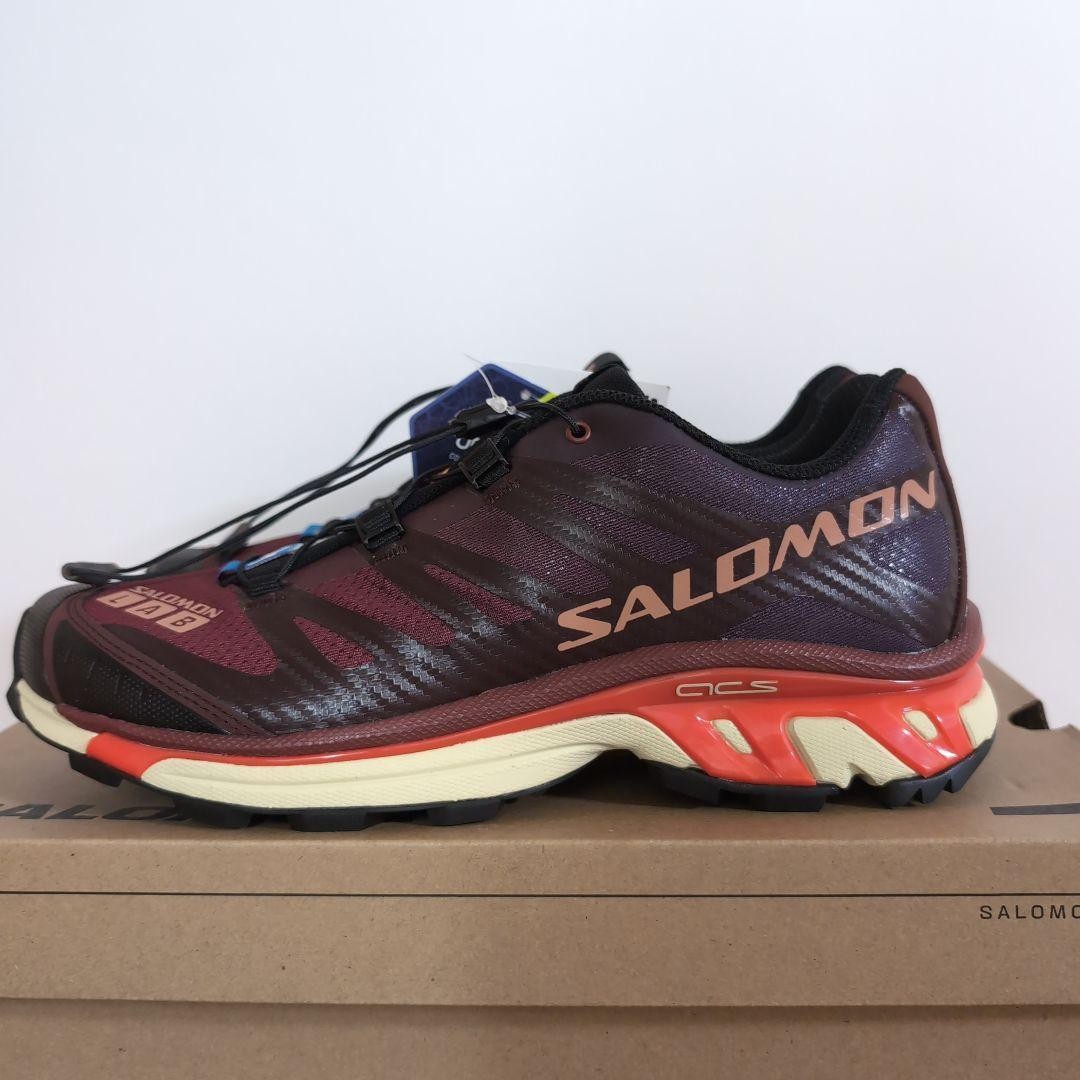 Scarpe da corsa Salomon XT 4 uomo 27 cm 9US mousse moka cioccolato amaro rosso min