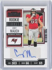 Cody Mauch 2023 Panini Contenders RC,AU #169