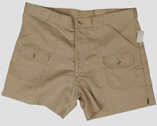 Mens Chino Shorts 38 Cargo Pockets Khaki Beige Made In USA Harris Casuals New