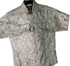 Honor valor lealtad paisley western snap shirt mens small s cowboy wearxx style