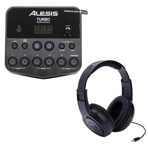 Alesis Turbo Electronic Drum Module Bundle with Samson SR350 Stereo Headphone