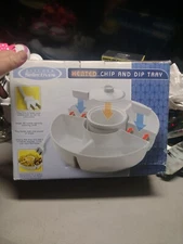 Kitchen Selectives Electric Heated Chip And Dip Tray Entertaining Appetizers NEW