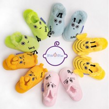 Milk&Moo Toddler Kids Slippers, %100 Cotton,For House,Bath, Indoor Use