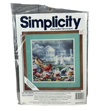 Simplicity On The Fence Stitchery Kit 06070 Bradley Jackson 16"x16" Frame Size U