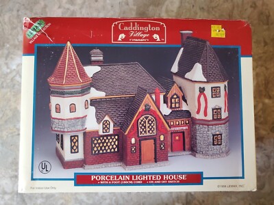 Lemax Caddington Village Inn, Porcelain Lighted House 1998