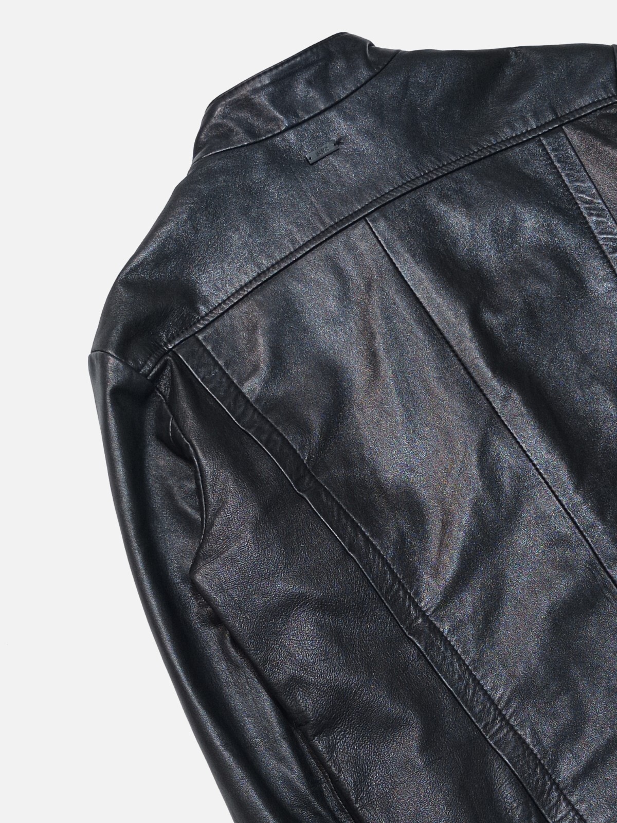 sample adidas slvr lamb leather biker jacket M RARE AVANT GARDE GENUINE LIMITED image 9
