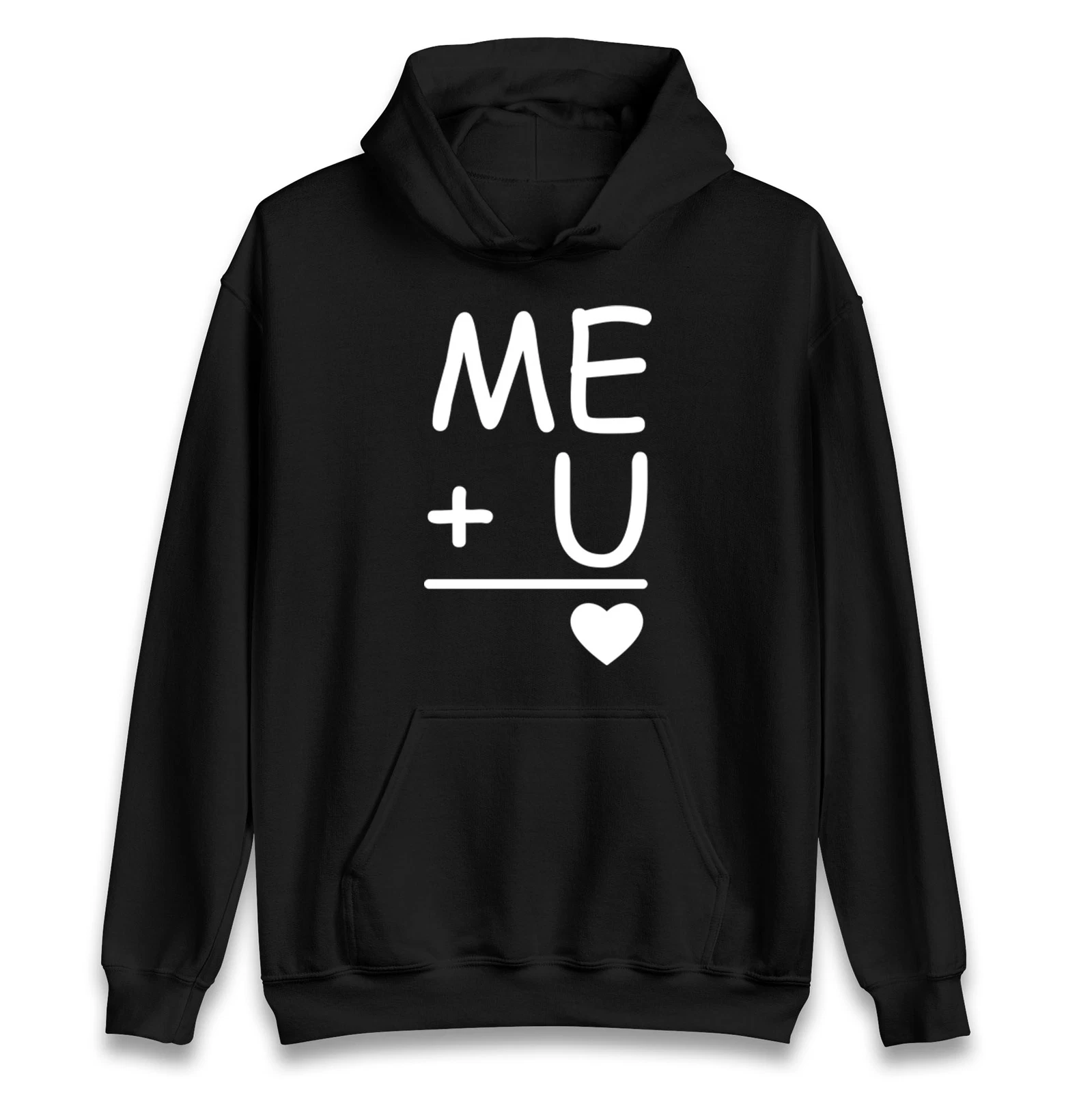 Felpa con Cappuccio Me+U Coppie San Valentino Ragazza Fidanzato Regalo San Valentino