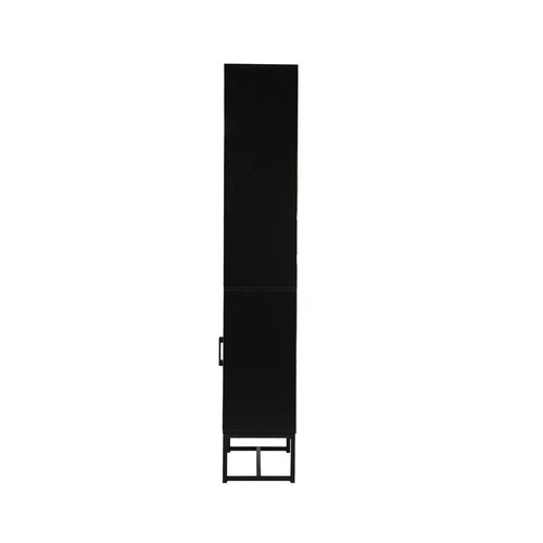 Oikiture Display Shelf 5-Tier Storage Shelves Bookshelf Bookcase 2 Door Cupboard - Picture 5 of 11