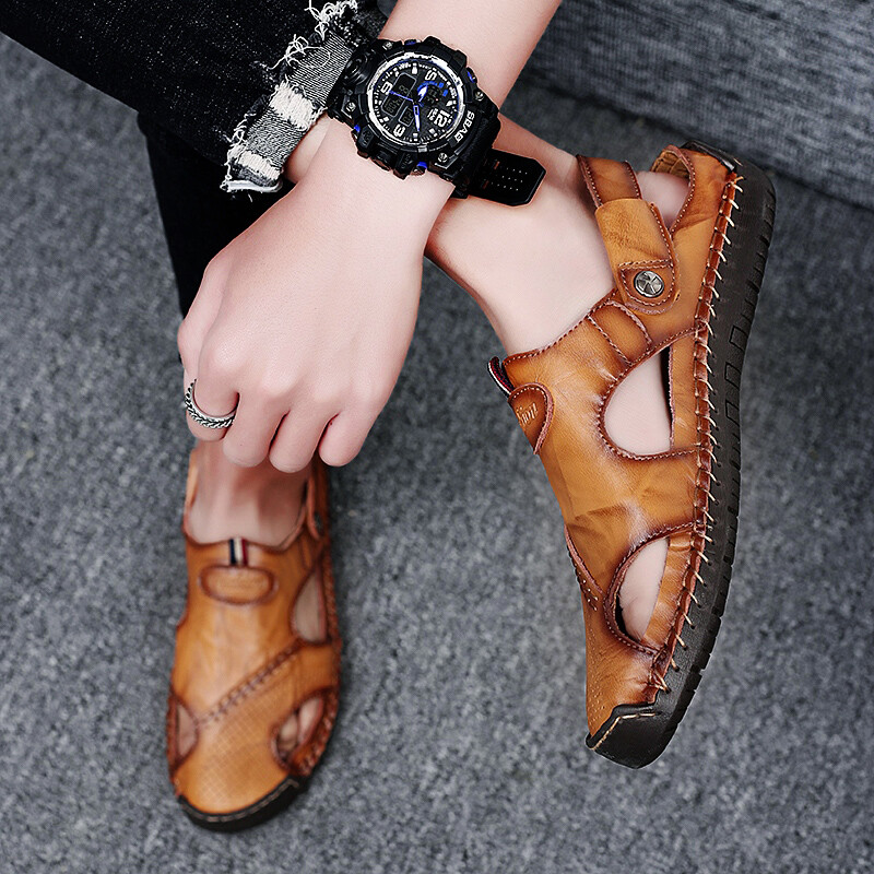 PANTOFOLA D’ORO Sandali uomo pelle scarpe acqua casual pescatore spiaggia ciabatte estate guida