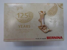 Bernina Sewing Machine New Style Presser Foot #1 Zigzag GOLD 125 Edition Tin