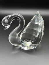 Vintage Swan Figurine Faceted, Shannon Crystal Designs of Ireland - Nice