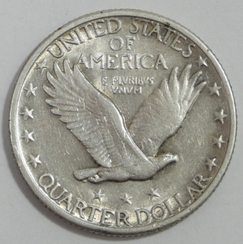 Cuarto de dólar Standing Liberty 1924 XF plata 25c - Imagen 2 de 4
