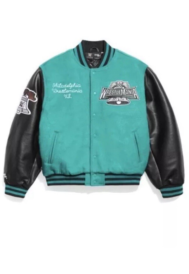 Wrestlemania 40 WWE Chalk Line Varsity Jacket Size XL | eBay