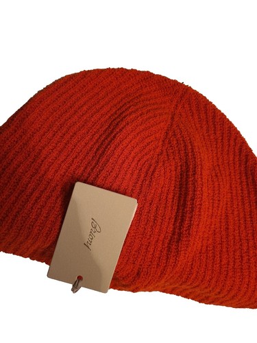 【Muhlbauer】HAND KNIT RIB CAP Mühlbauer RIB CAP Knit Cap Hat Wool Orange Navy 23095450000330 /MI