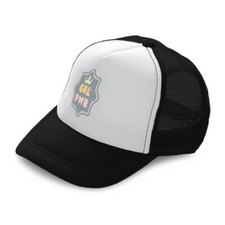 Kids Trucker Hat Girl Power Crown Polyester Boys Caps Girls Caps Adjustable