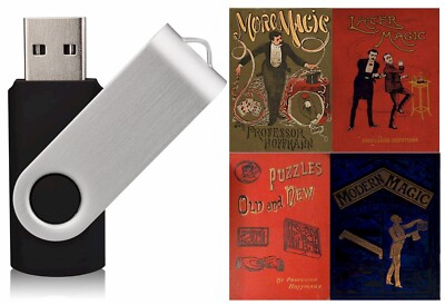 #ad Professor Hoffmann Magic Tricks Illusions Conjuring Puzzles 14 Books on USB $19.99