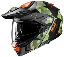 HJC I 80 Adventure Modular Helmet MC-47SF Roki Green/Black/Orange 