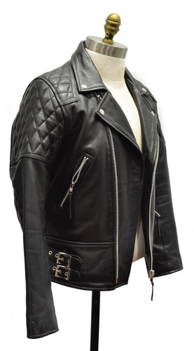 Biker Leather Jacket Gallanto Diamond 
