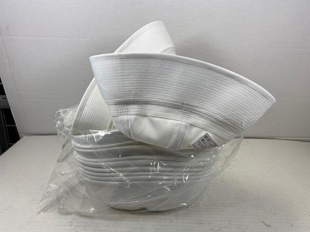 US issue Navy Dixie Cup (Enlist/Stamp) Sailor Hat #2s, White