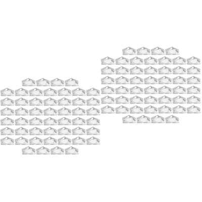  2 Pack Flat Unterer Zirkonnagelschmuck Charms Strasssteine   für Nägel