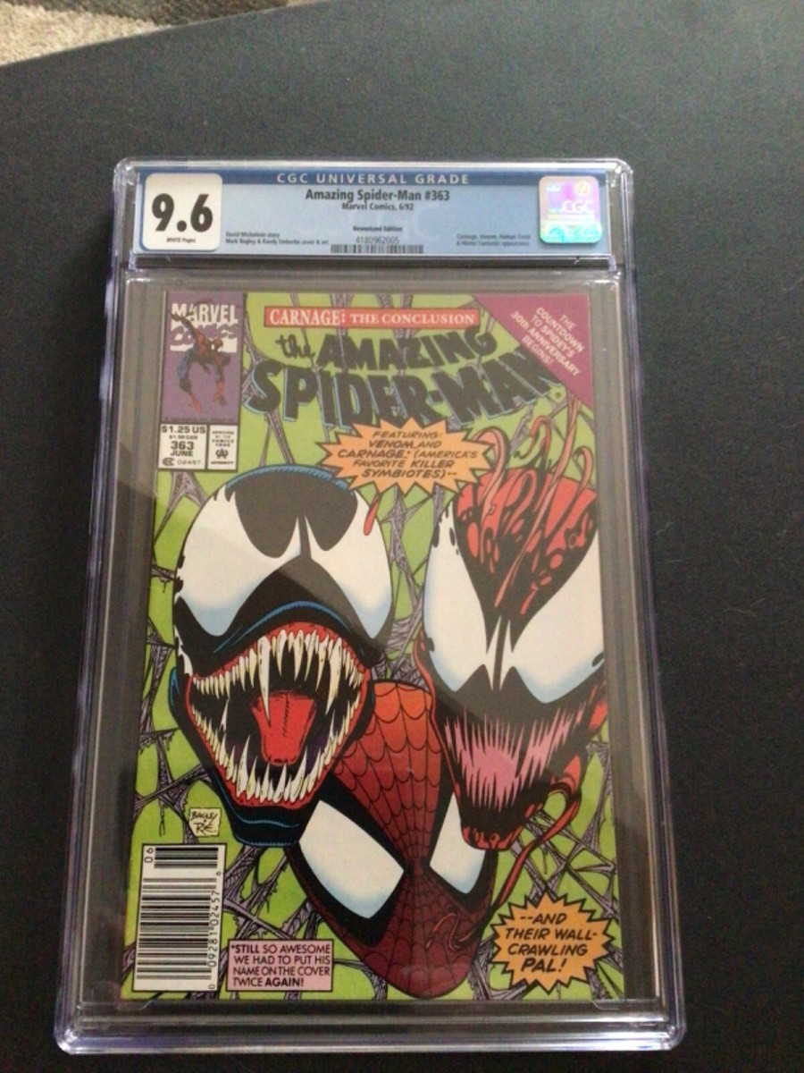 Lot of 2 Marvel comics The Amazing Spider-Man #362+363 both CGC