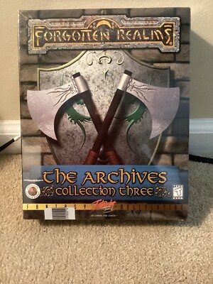 Forgotten Realms Archives 3 Vintage PC computer game Big Box SEALED Interplay