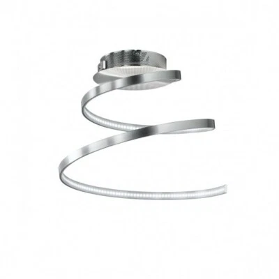 Wofi LED Deckenleuchte Laval 19W 1 flammig Deckenlampe Nickel Matt Spirale - Bild 1 von 2