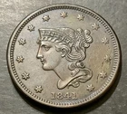 Photo of a 1841-P Large Cent from an eBay listing that sold on Jul 16, 2026