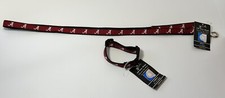 Alabama Crimson Tide All Star Dogs Set Small 4 Leash X-Small 6 -11 Collar