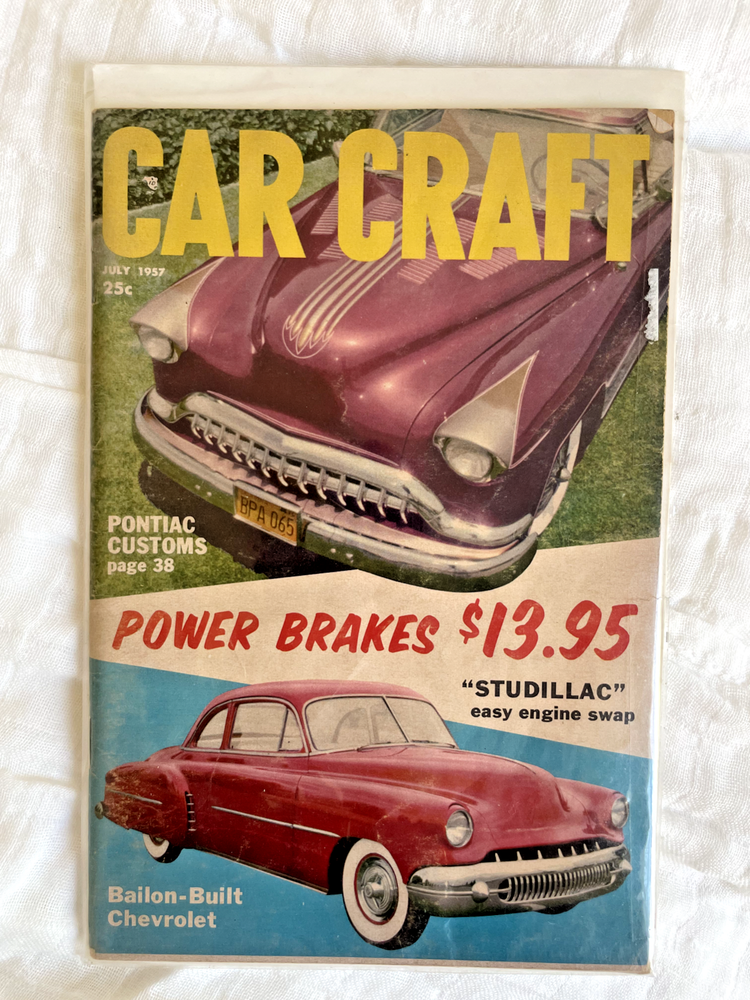 July 1957 Car Craft Magazine, Custom Hot Rod, Racing, Modified Cars