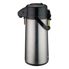 Winco Glass Lined Stainless Steel 2.2 Liter Airpot with Indicator Tags AP-522