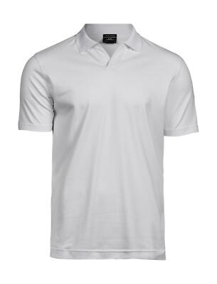 Tee Jays: Herren Luxury Stretch V-Neck Poloshirt organisch ohne Knöpfe 1404 NEU