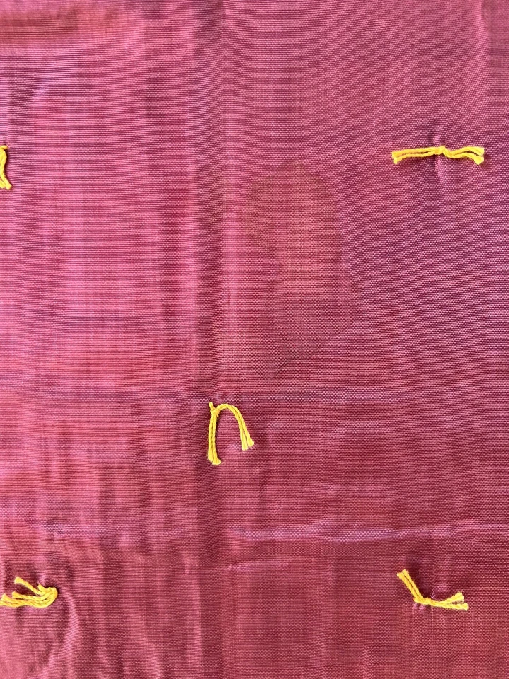 Antique Log Cabin In Rows Quilt Hand Pieced Hand Tied 1930s 40s Silk Rayon - Image 2 of 4