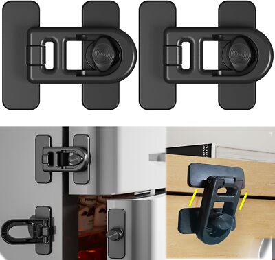 2× Child Proof Fridge Door Lock Refrigerator Freezer Latch for Kids Safety USA