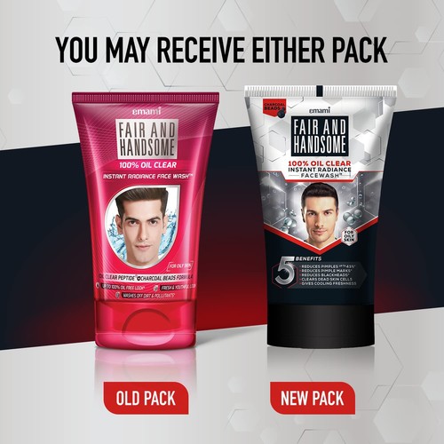 Emami Fair and Handsome 100% Oil Clear Face Wash -100G - Free Ship - Picture 8 of 8
