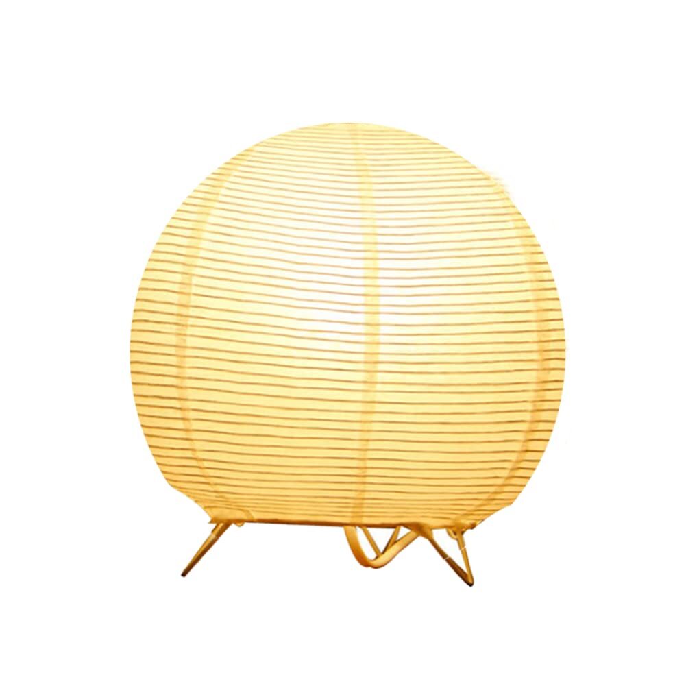 Table Lamp, Standing Lamps with Rice Paper Shade for Bedroom, Livingroom (Ball)-image