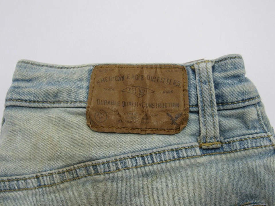 American Eagle Regular Fit Straight Leg Blue Jeans W29 / L 30 UK 12 Ref (9499) - Bild 3 von 4