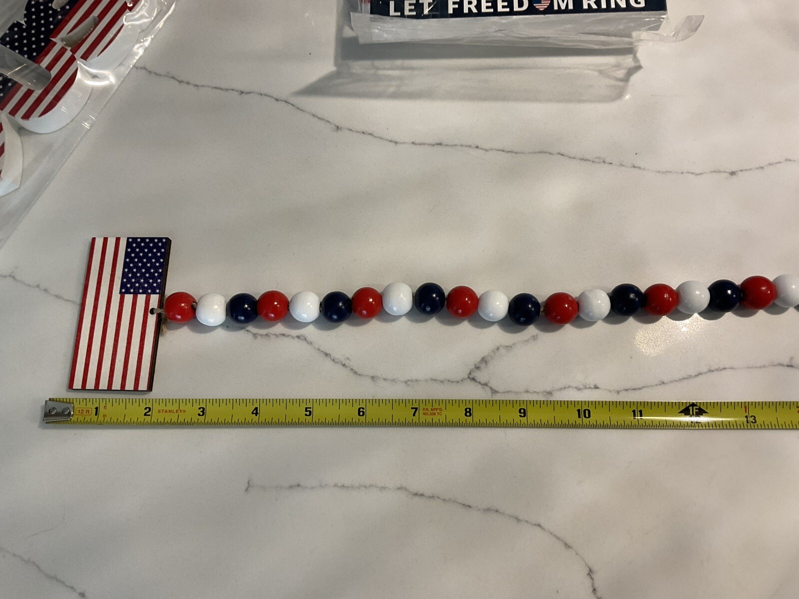 как выглядит 8 Pcs Wooden Table Decor 4th of July Table Centerpiece Sign Indepen фото