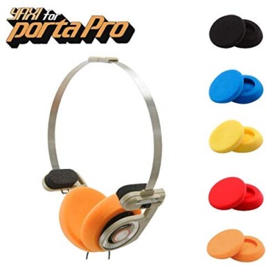 koss porta pro イヤーパッド付き（ブラック•オレンジ） Amazon | GVOEARS 交換用クッション Koss Portapro ヘッドフォン
