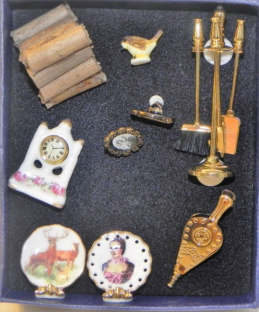 Dollhouse Miniature Reutter Fireplace Accessories For Sale Online