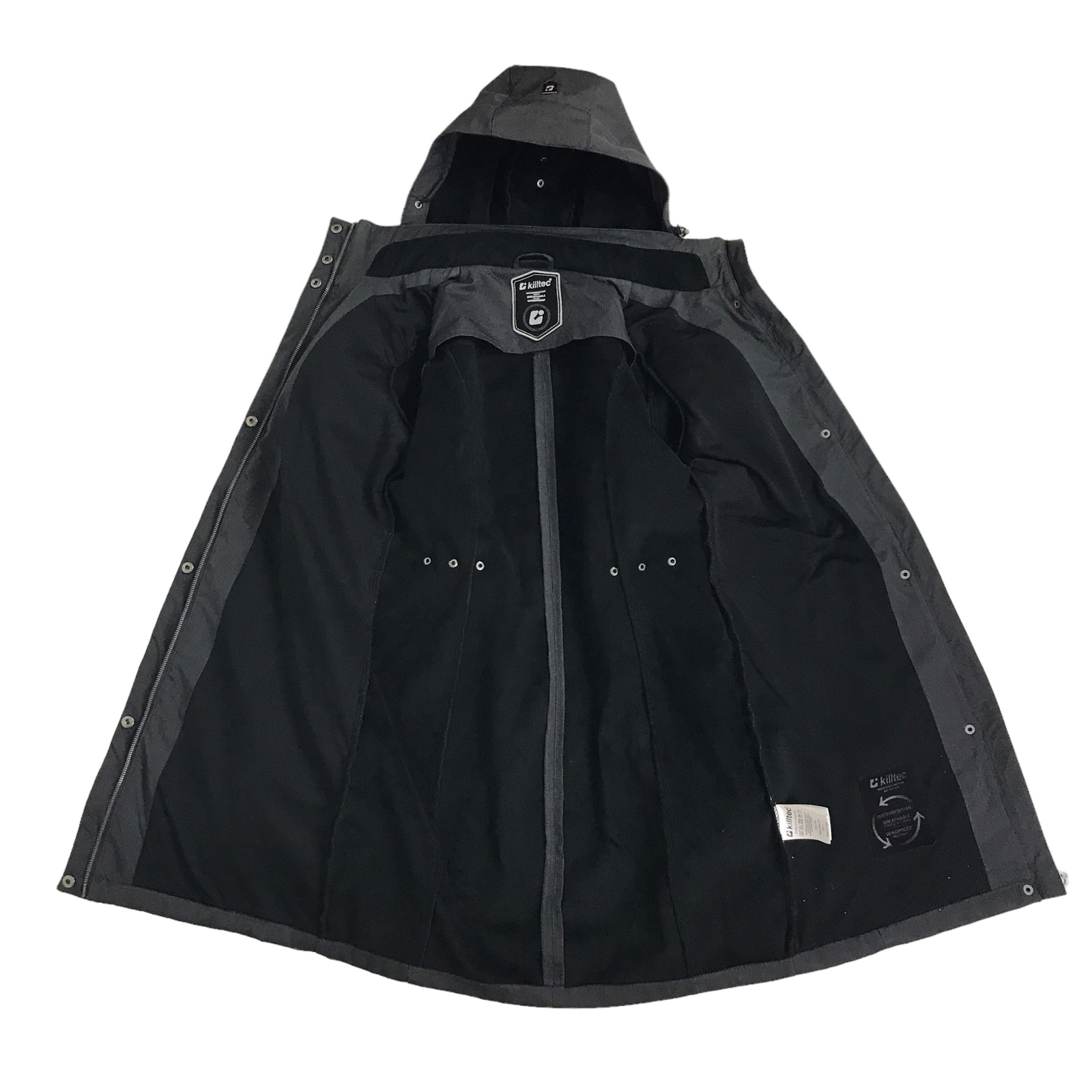 Killtec Leora Softshell Parka Jacket Grey Sz 10 R… - image 7