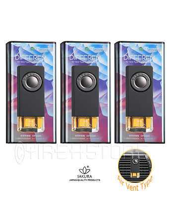 3 PACK LUXURY JDM VENT CLIPS TREEFROG DIFFEREN AIR FRESHENER WHITE PEACH SCENT