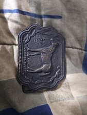 VINTAGE 1970s QUARTER HORSE COMMEMORATIVE BRASSTONE BELT BUCKLE Very Old.
