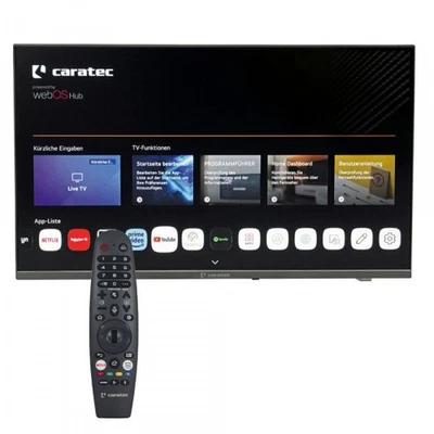 Caratec Vision CAV222E-S Camping 22" LED Smart TV DVB-S2/C/T2 Fernseher 12V WebO