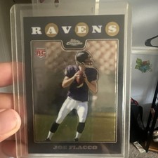 2008 Topps Chrome Joe Flacco Rookie Card TC170 Baltimore Ravens NFL. rookie card picture