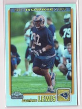 2001 Topps Chrome Refractor Damione Lewis #294 RC Rookie Card /999. rookie card picture