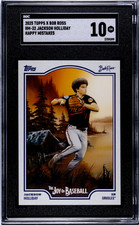 2025 Topps X Bob Ross #HM-32 Jackson Holliday Afro Happy Mistakes SGC 10