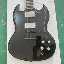 SG Black Electric Guitar Mahogany Body Rosewood Fretboard 6Strings HH Pickups